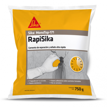 ¿Sellar provisionalmente las filtraciones de agua para permitir la posterior impermeabilización de un elemento? - Sika MonoTop®-171 RapiSika